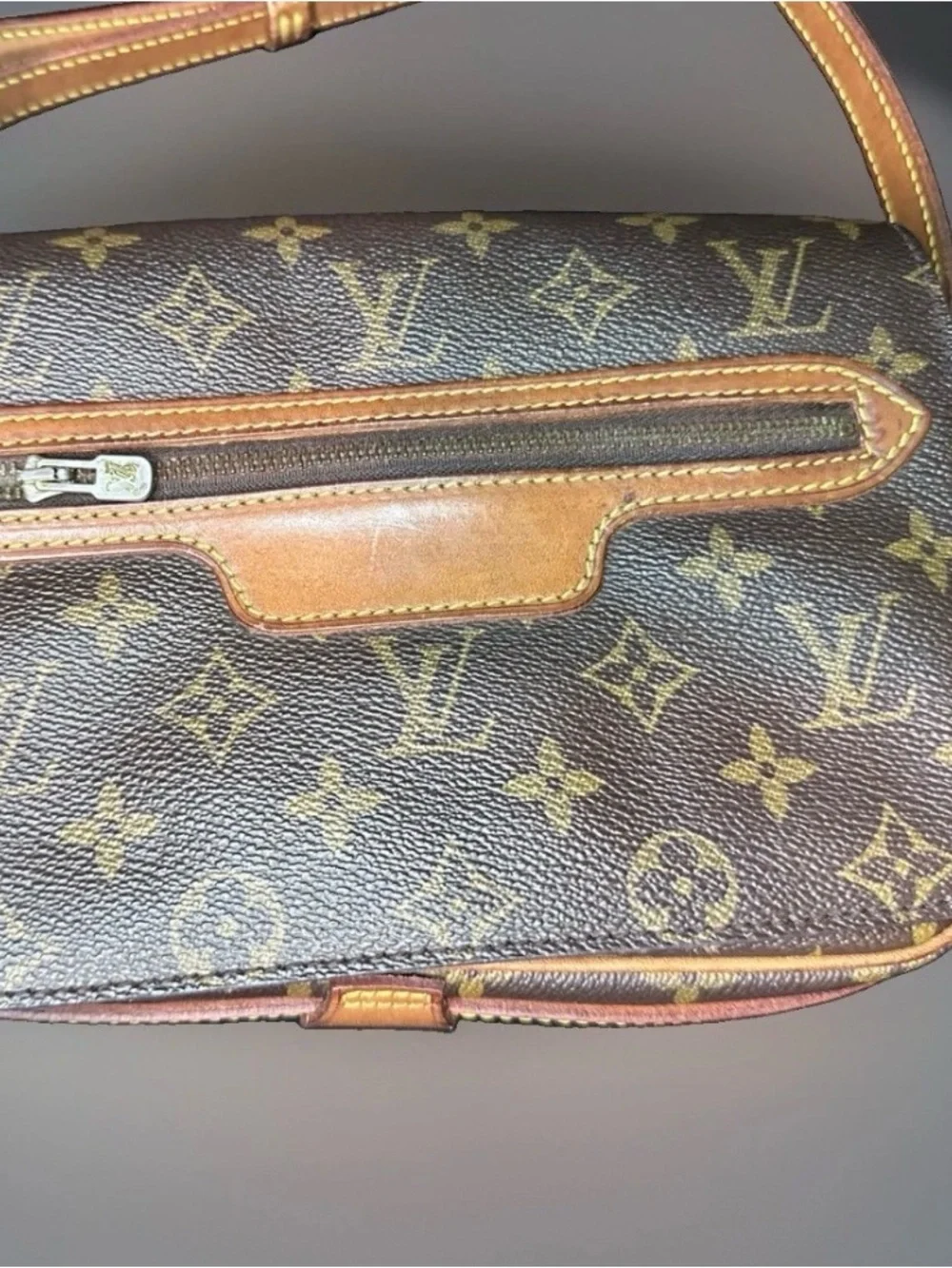 LOUIS VUITTON Saint Germain 23 Monogram Canvas Brown Flap Crossbody Bag M51210